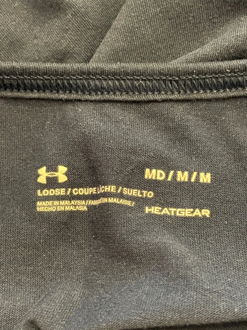 Under Armour Navy Blue Tank with White Logo - Picture 3 of 3